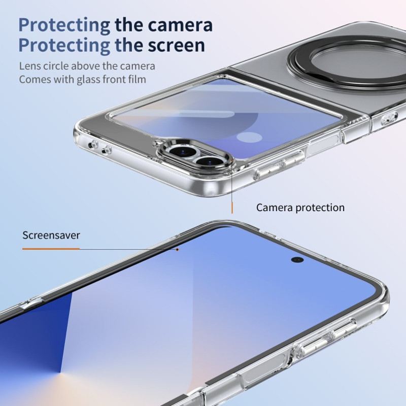 Tok Samsung Galaxy Z Flip 7 Fe Mágneses Állvány És Hd Képernyővédő