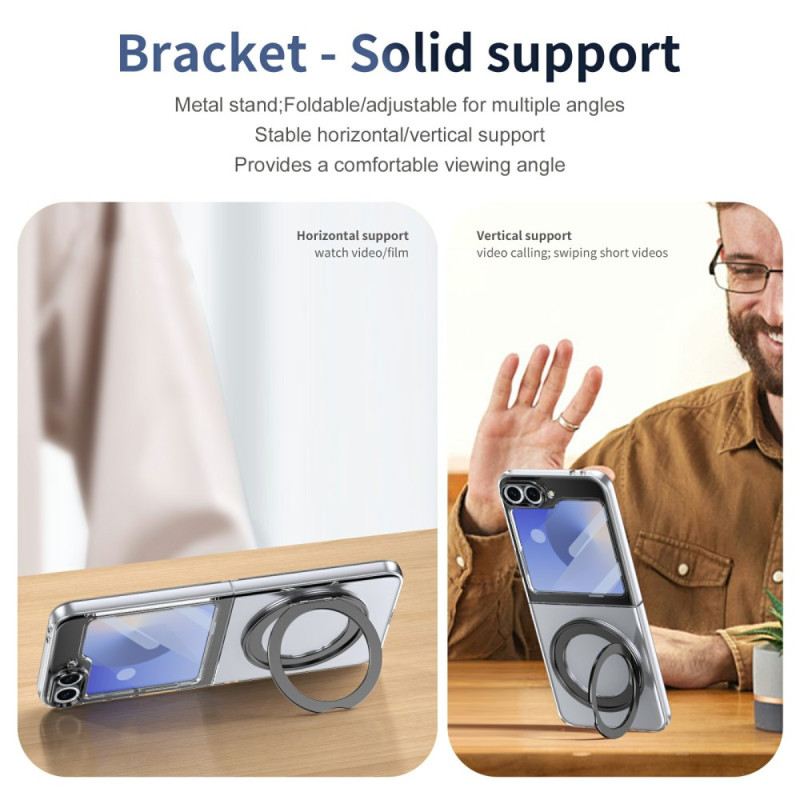 Tok Samsung Galaxy Z Flip 7 Fe Mágneses Állvány És Hd Képernyővédő