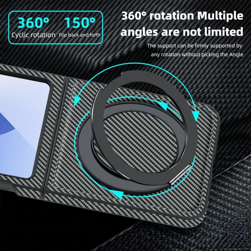 Tok Samsung Galaxy Z Flip 7 Fe Mágneses Szénszálas És Állványos