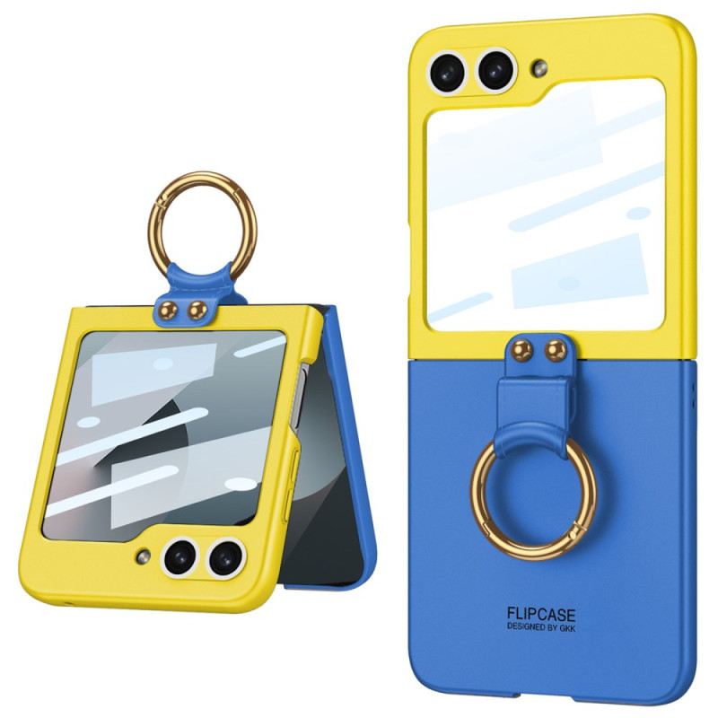 Tok Samsung Galaxy Z Flip 7 Fe Mágneses Zsanérvédő És Kétszínű Állvány