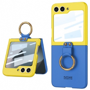 Tok Samsung Galaxy Z Flip 7 Fe Mágneses Zsanérvédő És Kétszínű Állvány