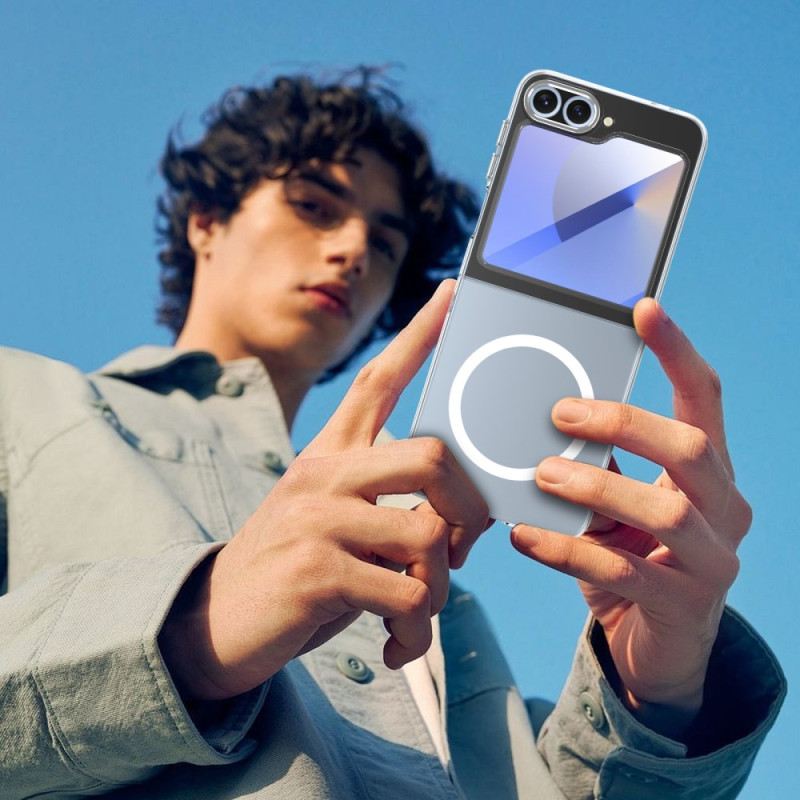 Tok Samsung Galaxy Z Flip 7 Fe Magsafe Kompatibilis Áttetsző Képernyővédővel