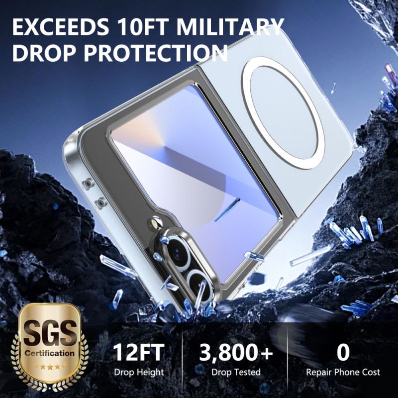 Tok Samsung Galaxy Z Flip 7 Fe Magsafe Kompatibilis Áttetsző Képernyővédővel