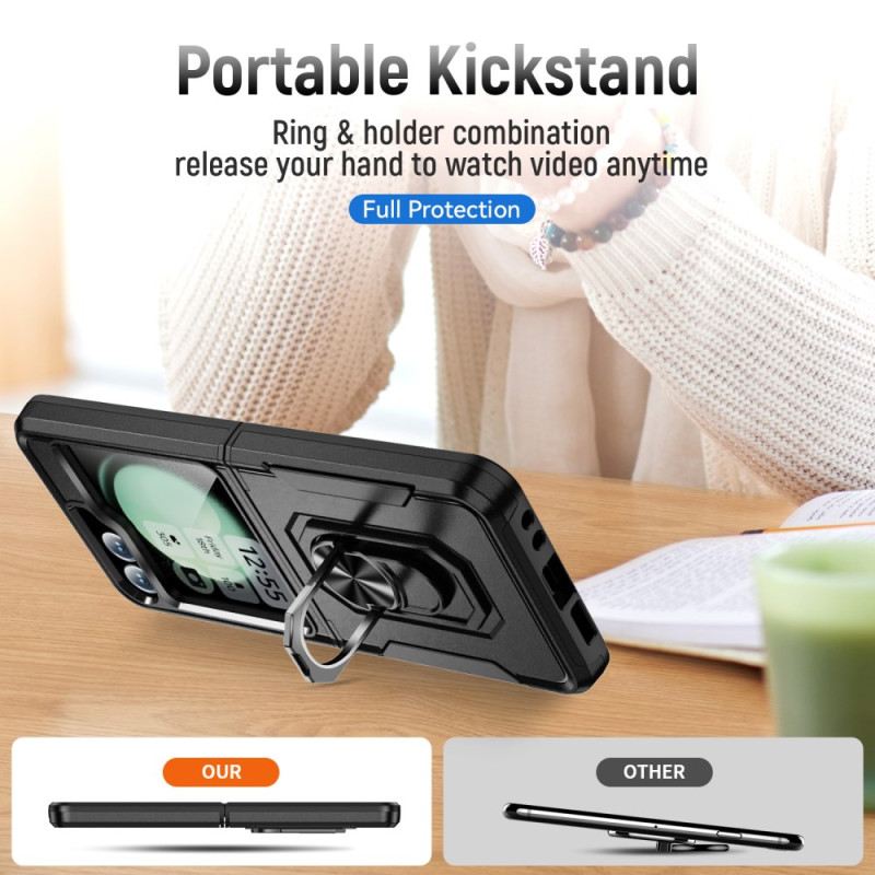 Tok Samsung Galaxy Z Flip 7 Fe Masszív Gyűrűs Állvánnyal