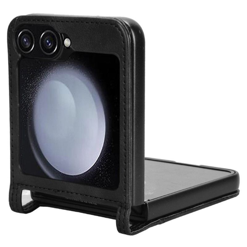 Tok Samsung Galaxy Z Flip 7 Fe Retro Bőr Stílusú Kártyatartó