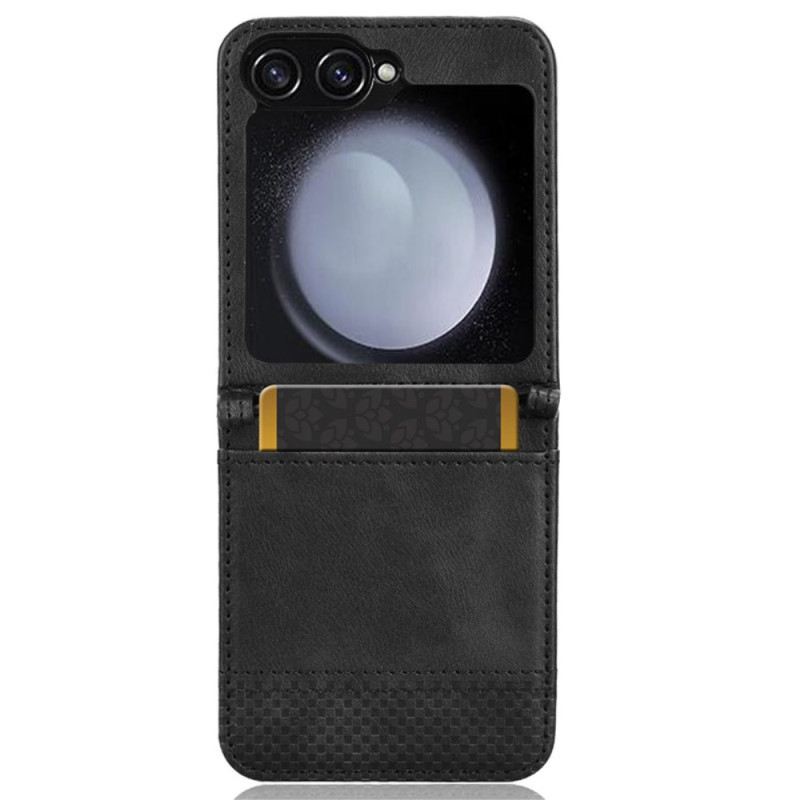 Tok Samsung Galaxy Z Flip 7 Fe Retro Bőr Stílusú Kártyatartó