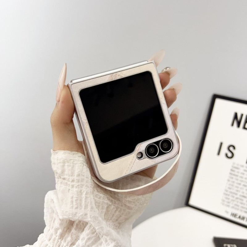 Tok Samsung Galaxy Z Flip 7 Fe Rombuszmintás Pánttal