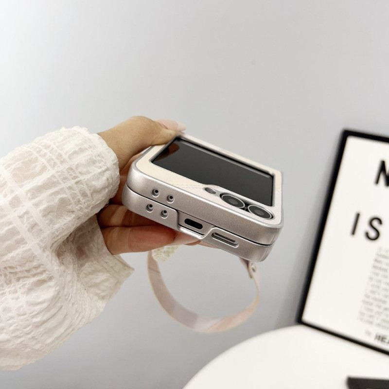 Tok Samsung Galaxy Z Flip 7 Fe Rombuszmintás Pánttal