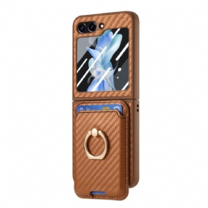 Tok Samsung Galaxy Z Flip 7 Fe Szénszálas Kártyatartó