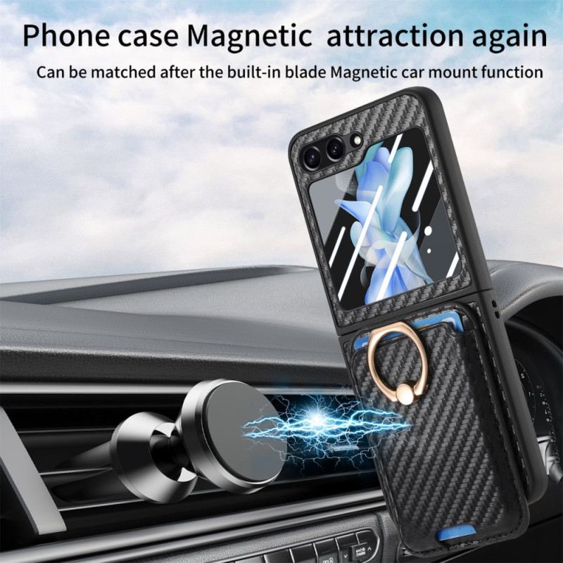 Tok Samsung Galaxy Z Flip 7 Fe Szénszálas Kártyatartó