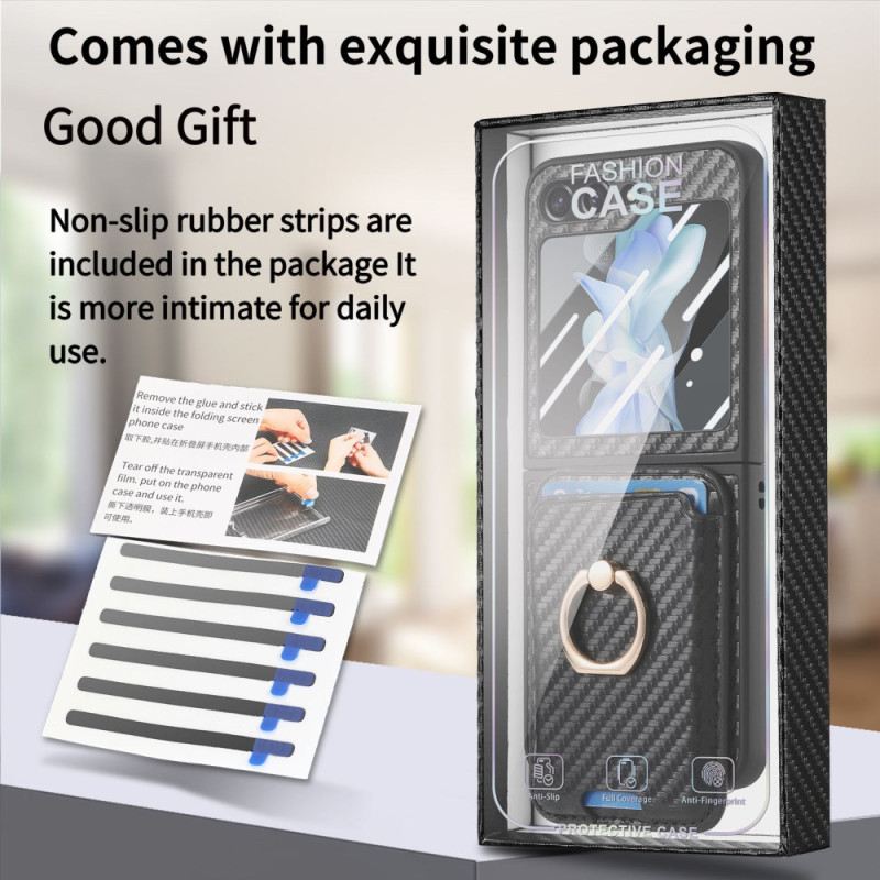 Tok Samsung Galaxy Z Flip 7 Fe Szénszálas Kártyatartó