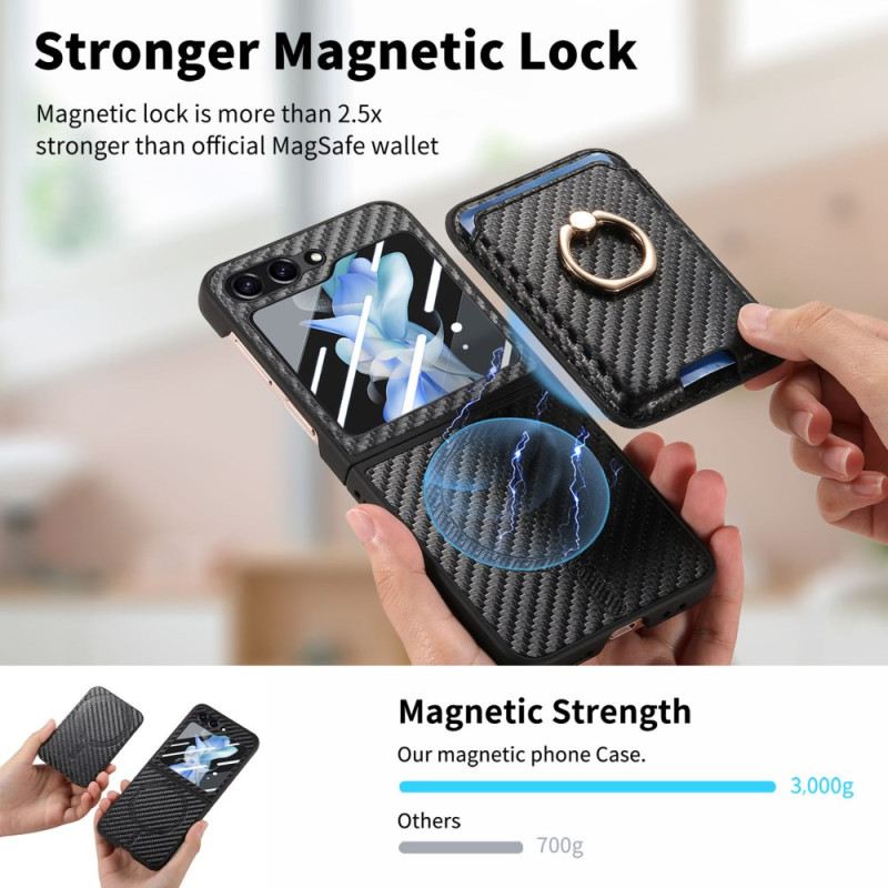 Tok Samsung Galaxy Z Flip 7 Fe Szénszálas Kártyatartó