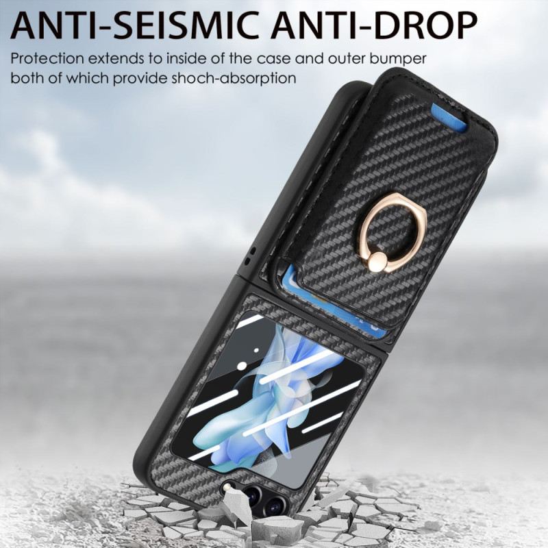 Tok Samsung Galaxy Z Flip 7 Fe Szénszálas Kártyatartó