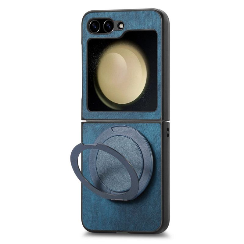 Tok Samsung Galaxy Z Flip 7 Fe Velúr Hatású Forgó Állvánnyal