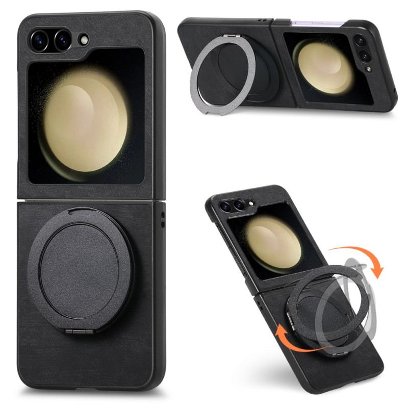 Tok Samsung Galaxy Z Flip 7 Fe Velúr Hatású Forgó Állvánnyal