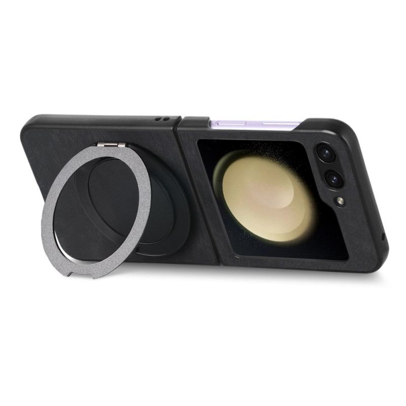 Tok Samsung Galaxy Z Flip 7 Fe Velúr Hatású Forgó Állvánnyal