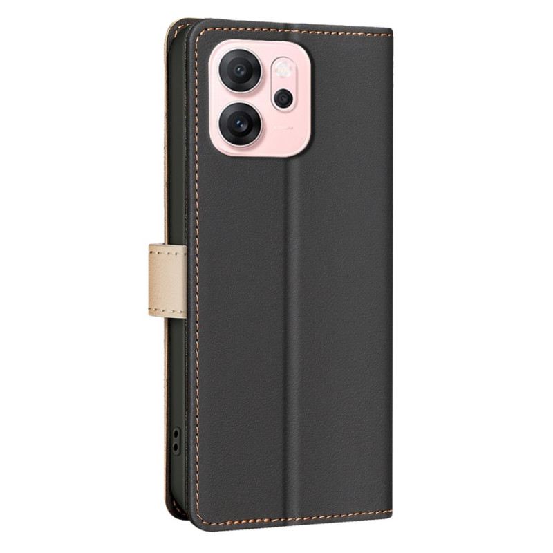 Bőrtok Oppo Reno 14f 5g Kéttónusú Binfen Color