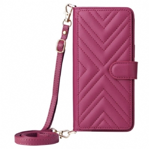 Bőrtok Oppo Reno 14f 5g Prémium Kivitel Vállpánttal És Nyakpánttal