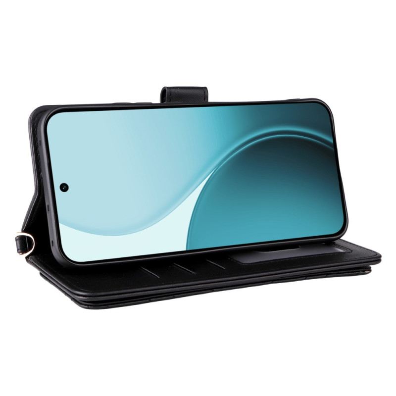 Bőrtok Oppo Reno 14f 5g Prémium Kivitel Vállpánttal És Nyakpánttal