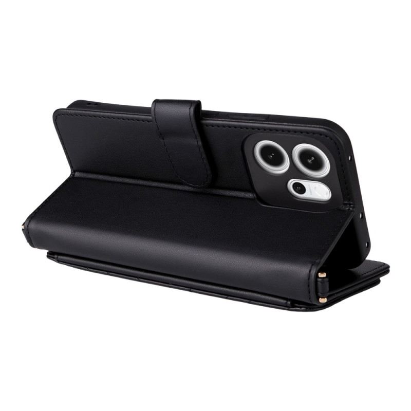 Bőrtok Oppo Reno 14f 5g Prémium Kivitel Vállpánttal És Nyakpánttal