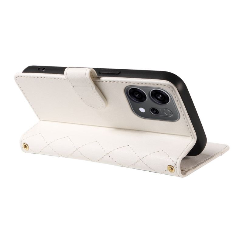 Fliptok Oppo Reno 14f 5g Steppelt Pánttal És Vállpánttal