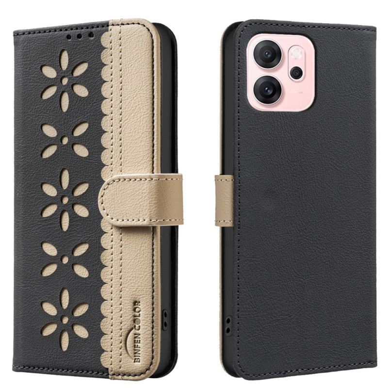 Fliptok Oppo Reno 14f 5g Virágmintás Binfen Szín