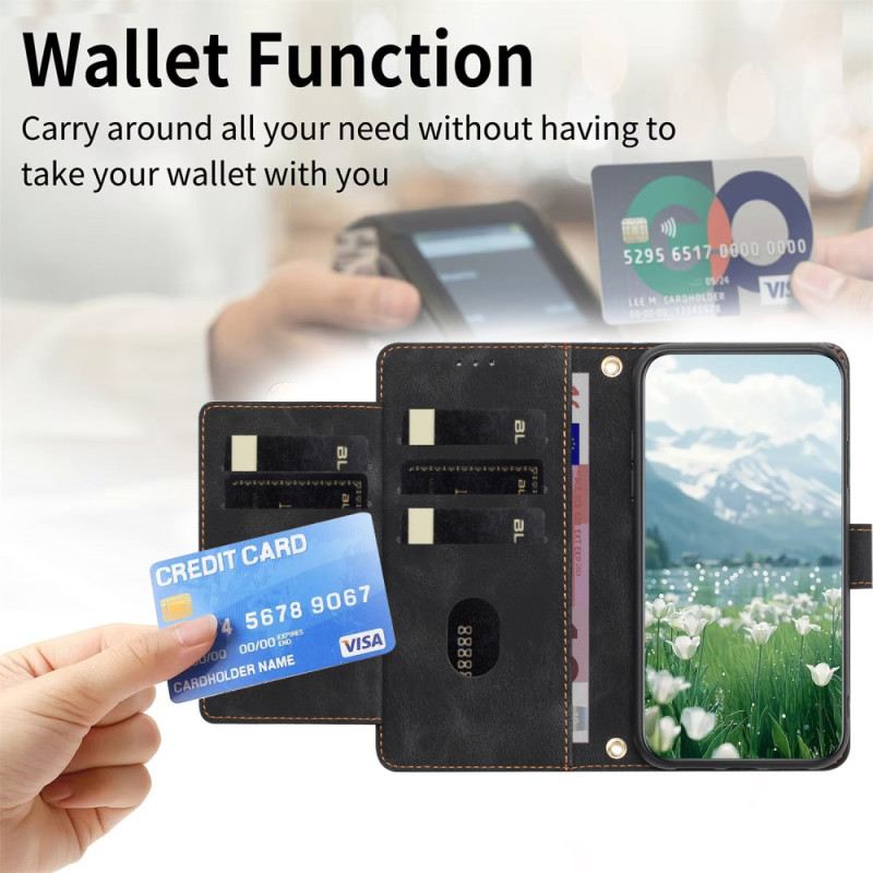 Fliptok Oppo Reno 14f 5g Virágmintás Velúr Hatású