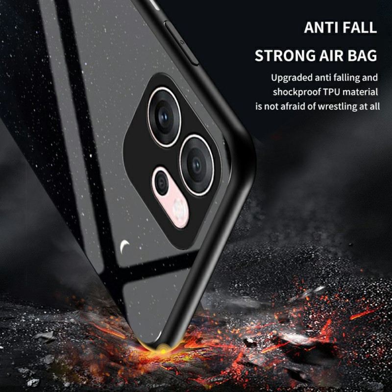 Tok Oppo Reno 14f 5g Égbolt Mintás Edzett Üveg