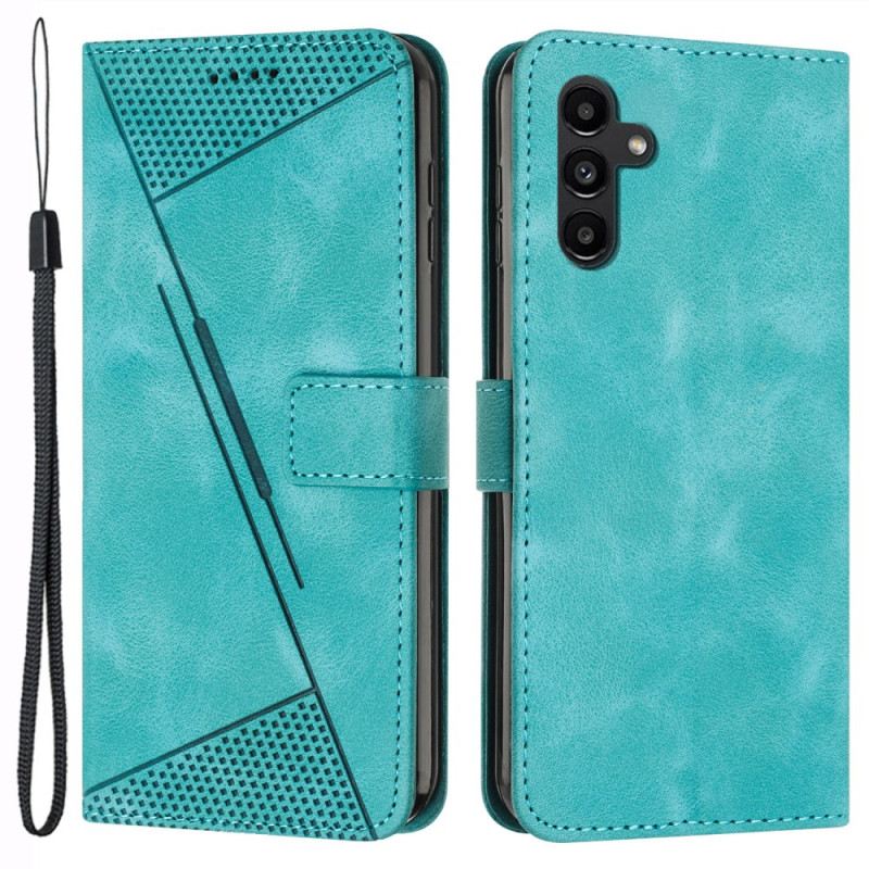 Bőrtok Samsung Galaxy S24 5g Geometriai Tervezés