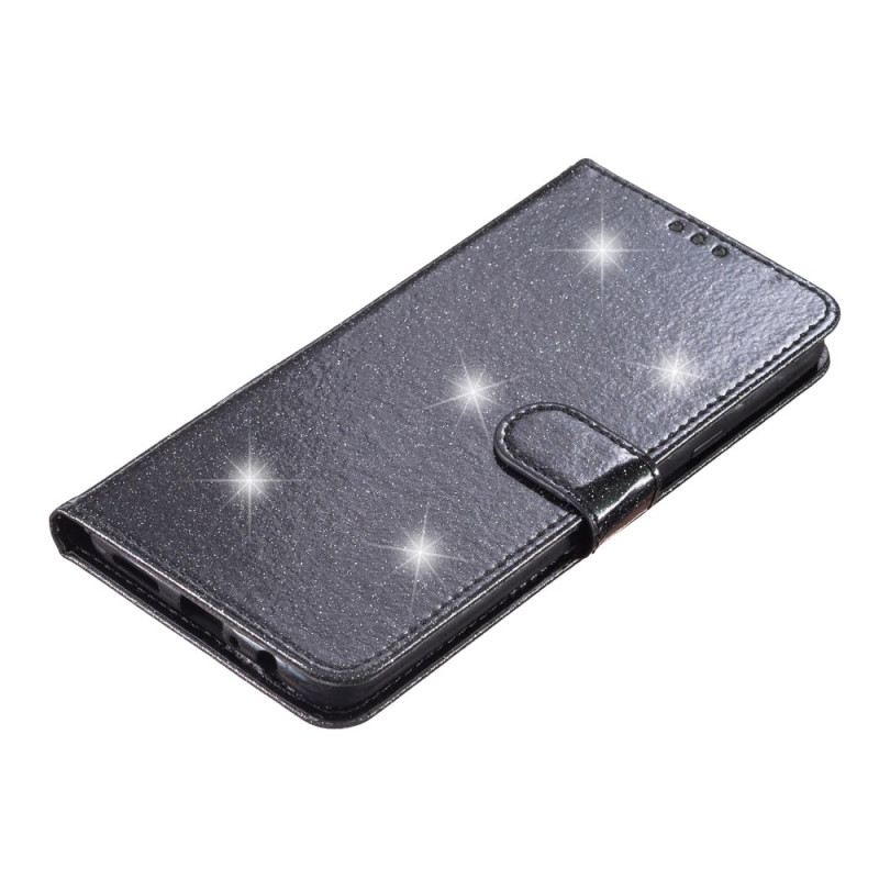 Bőrtok Samsung Galaxy S24 5g Glitterrel