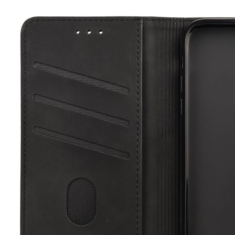 Fliptok Moto G51 5G Bőrtok Kéttónusú Üzleti Bőr Hatás