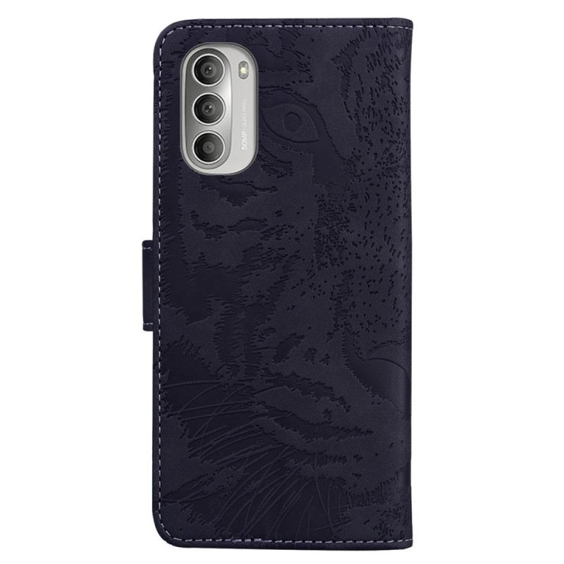 Fliptok Moto G51 5G Tigris Arcnyomat