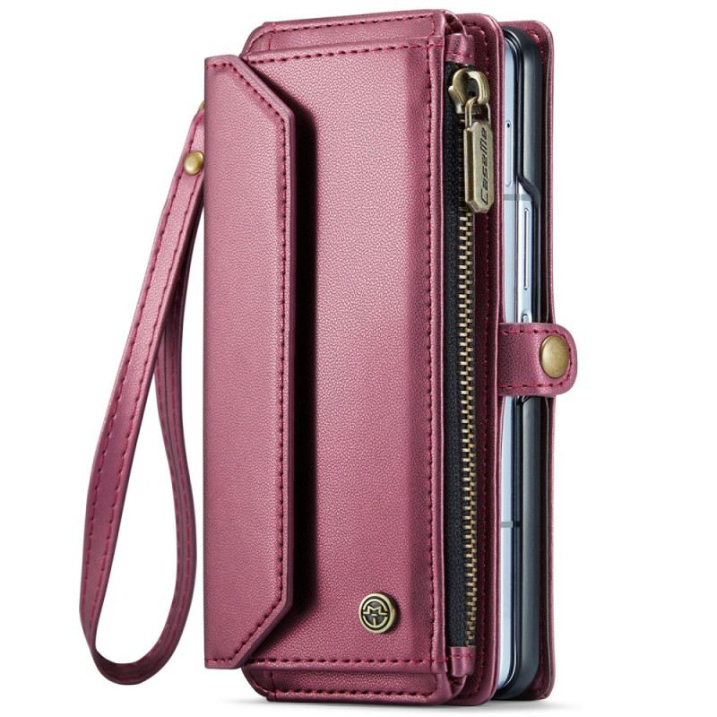 Bőrtok Samsung Galaxy Z Fold 6 Caseme Vállpántos Pénztárca