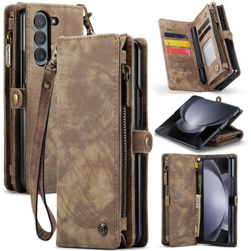 Fliptok Samsung Galaxy Z Fold 6 Caseme Velúr Hatású Pénztárca