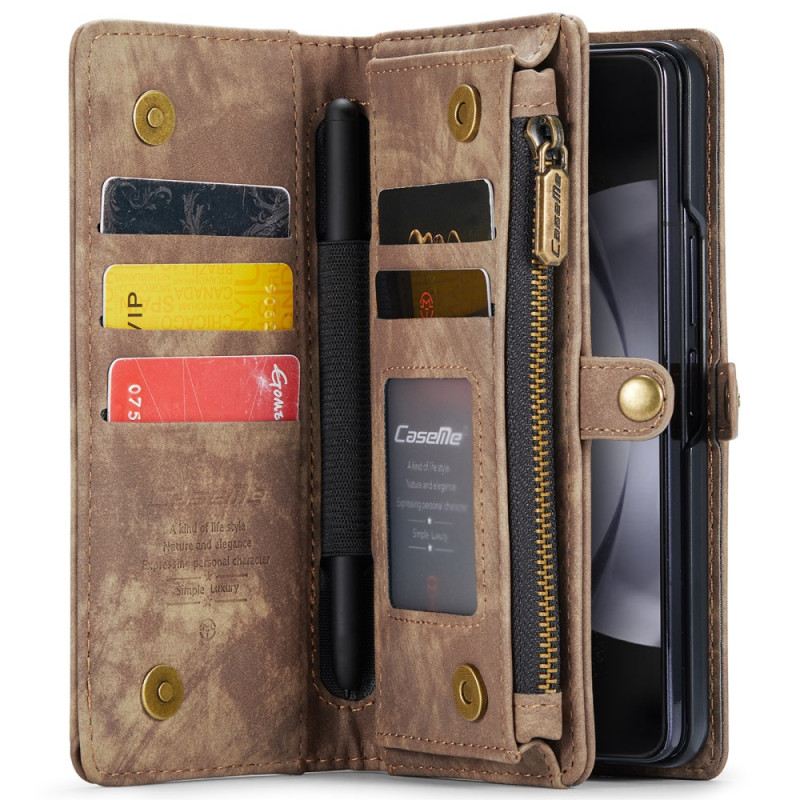 Fliptok Samsung Galaxy Z Fold 6 Caseme Velúr Hatású Pénztárca