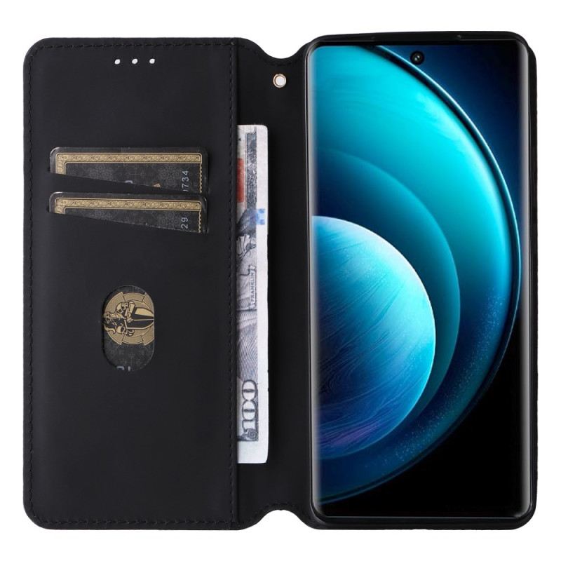 Bőrtok Vivo X100 Pro Rombuszminta