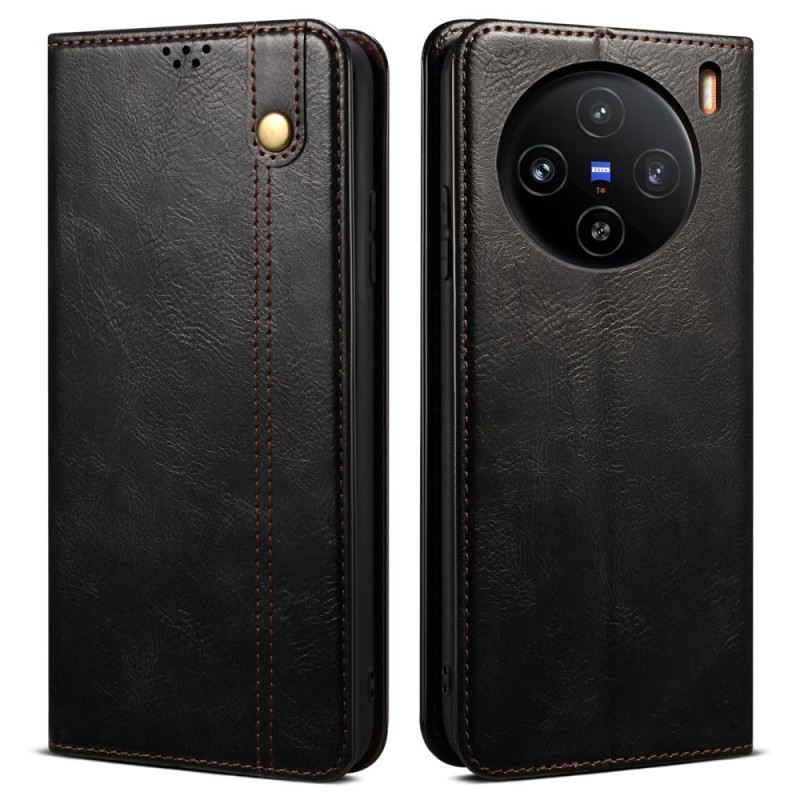 Fliptok Vivo X100 Pro Viaszos Műbőr