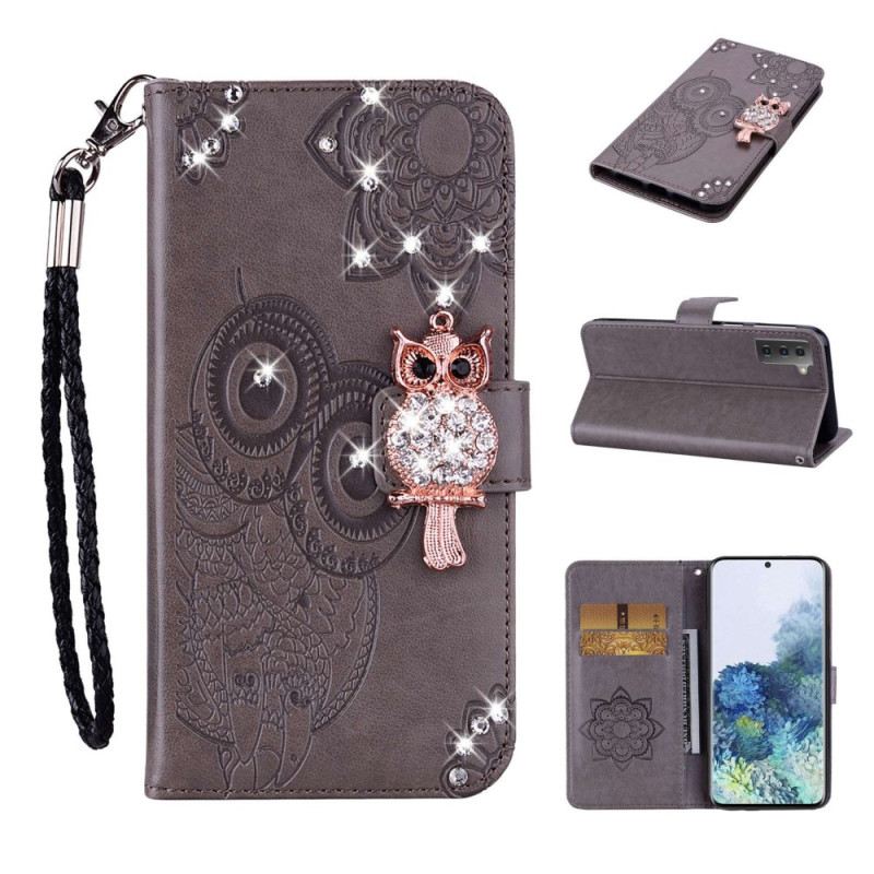 Fliptok / Bőrtok Samsung Galaxy S23 5G Bagoly Mandala És Varázsa