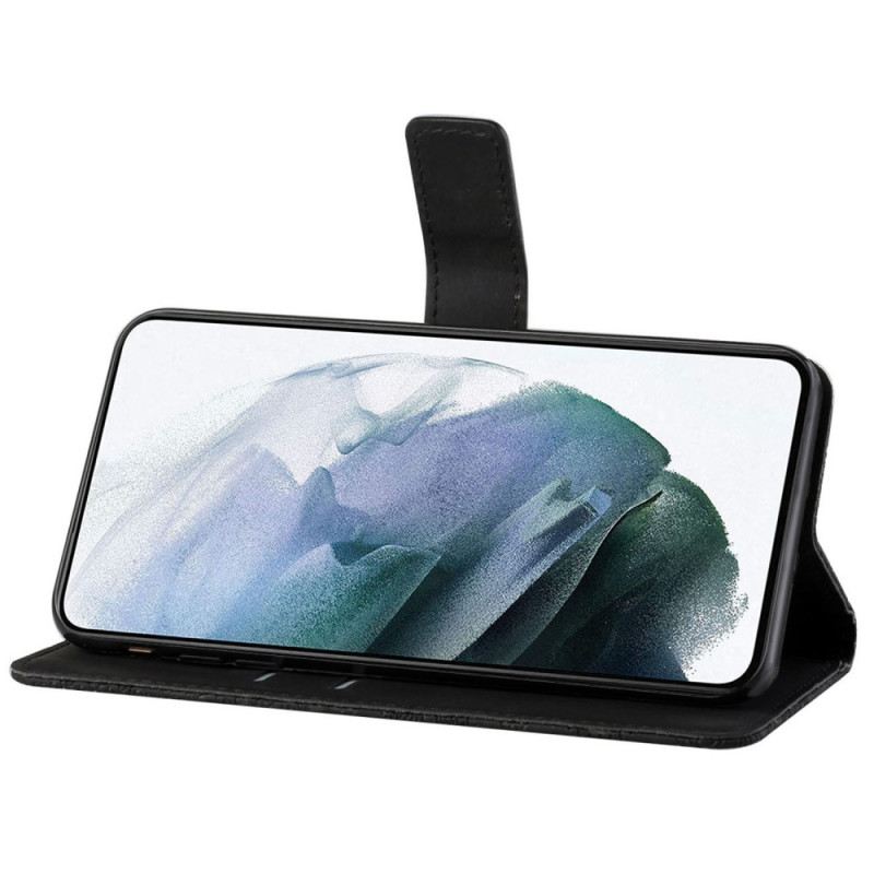 Fliptok / Bőrtok Samsung Galaxy S23 Ultra 5G Gobelin Minta