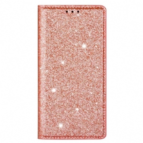 Fliptok Samsung Galaxy S23 Ultra 5G Bőrtok Flitter Stílus