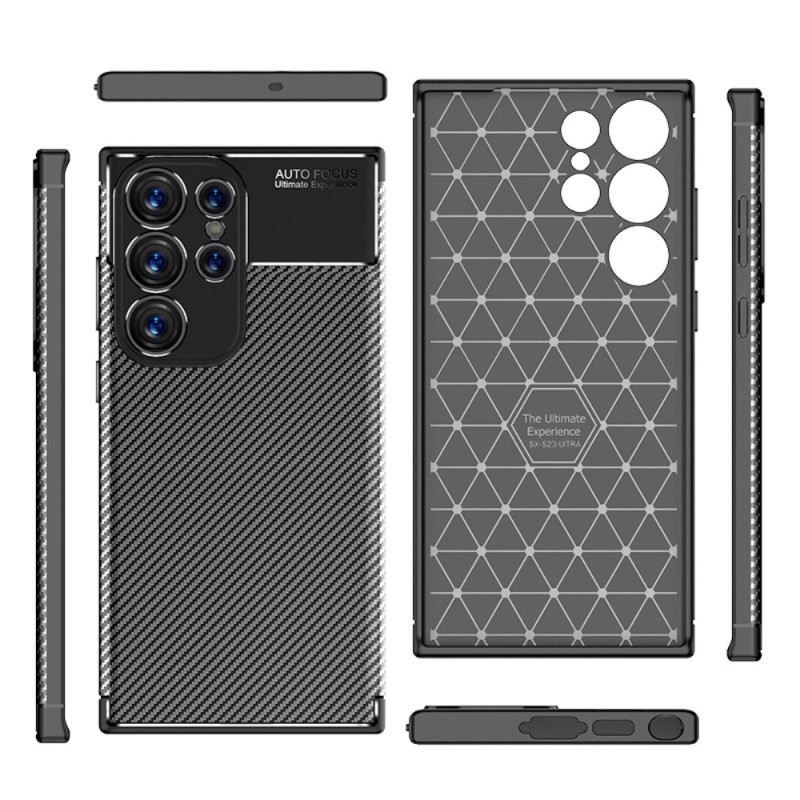 Tok Samsung Galaxy S23 Ultra 5G Rugalmas Szénszálas