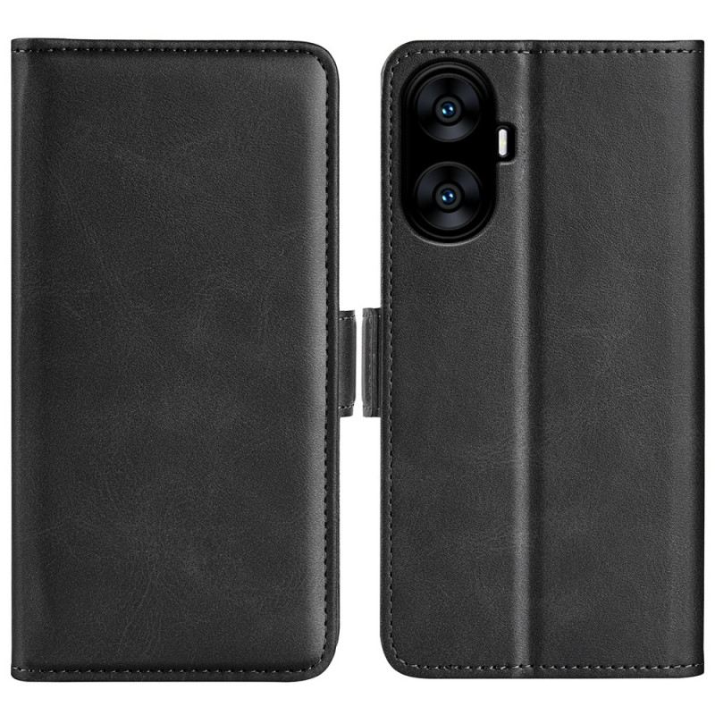 Bőrtok Realme C55 Dupla Csattal