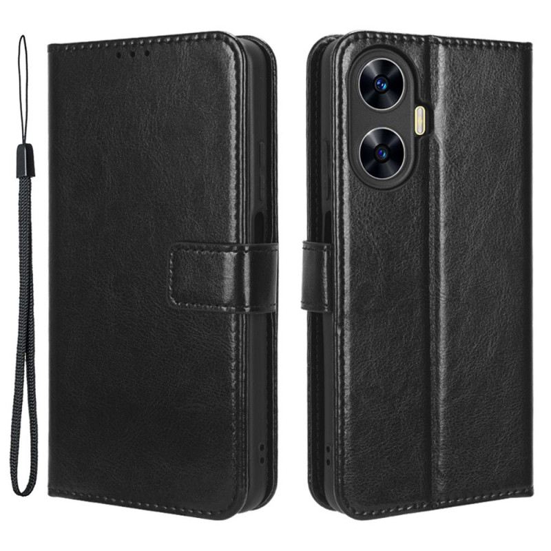 Bőrtok Realme C55 Feltűnő Műbőr Szíj