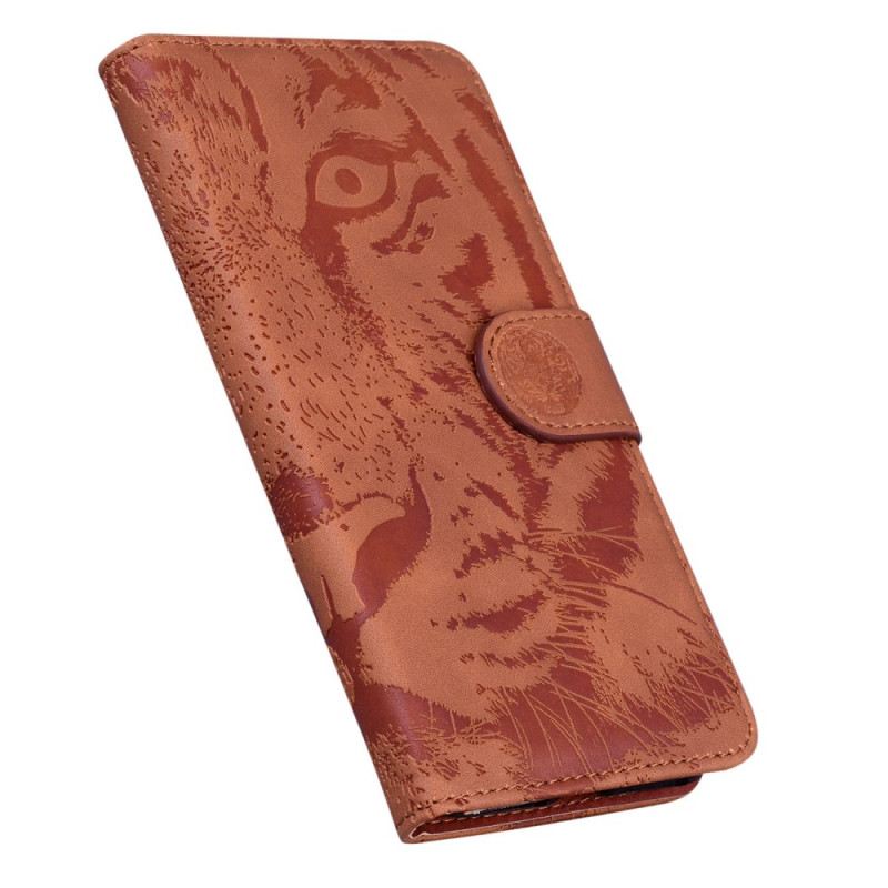 Bőrtok Realme C55 Tigrisminta