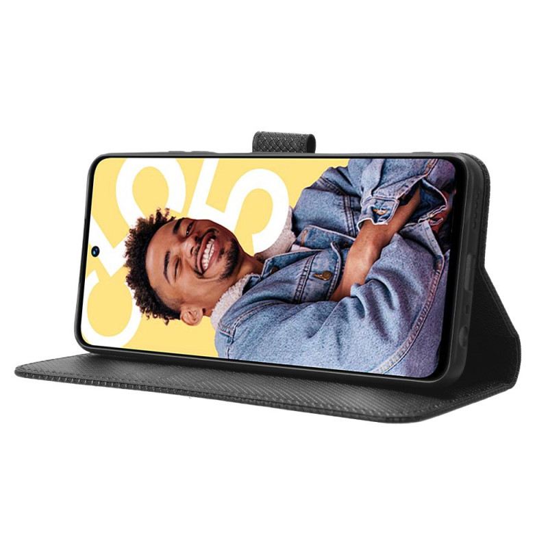 Fliptok Realme C55 Texturált Mintás Pántos Pénztárca