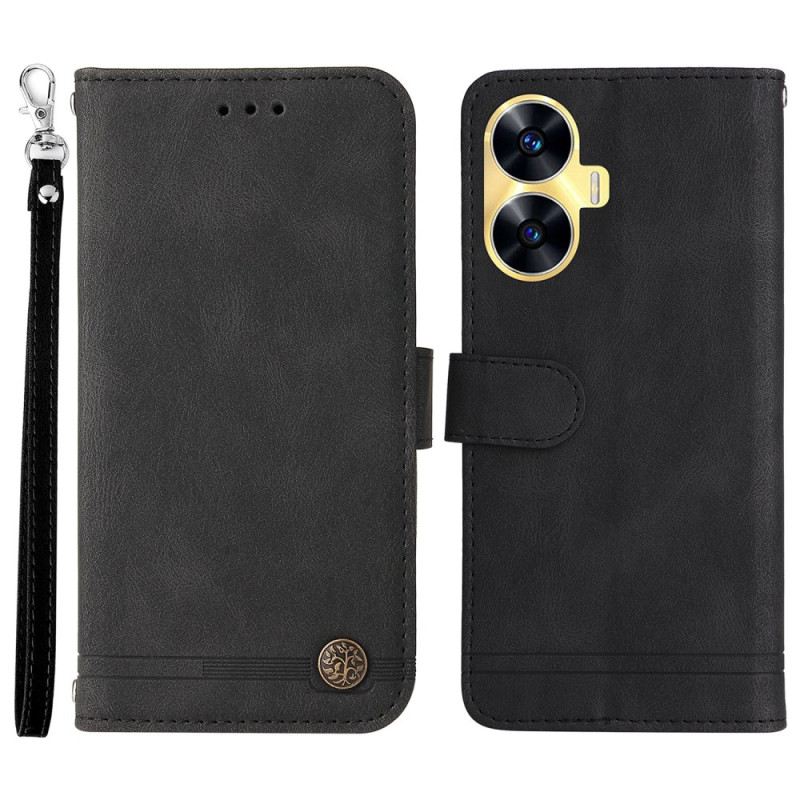 Fliptok Realme C55 Velúr Hatású Díszszegecs