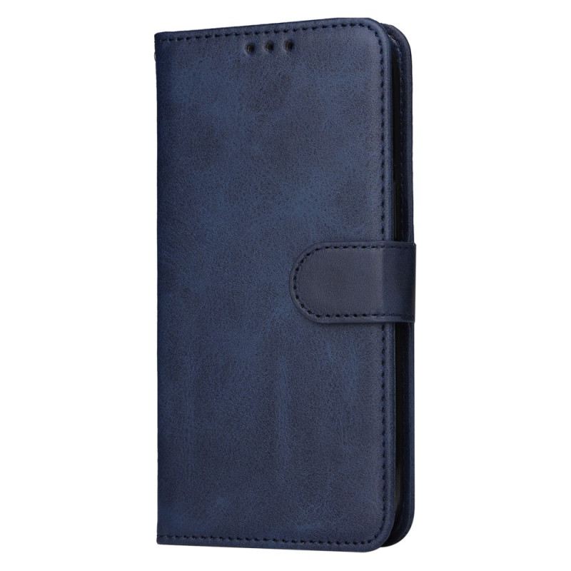 Kinyitható Bőrtok Realme C55 Bőr Textúrájú Szíj