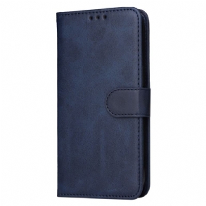 Kinyitható Bőrtok Realme C55 Bőr Textúrájú Szíj