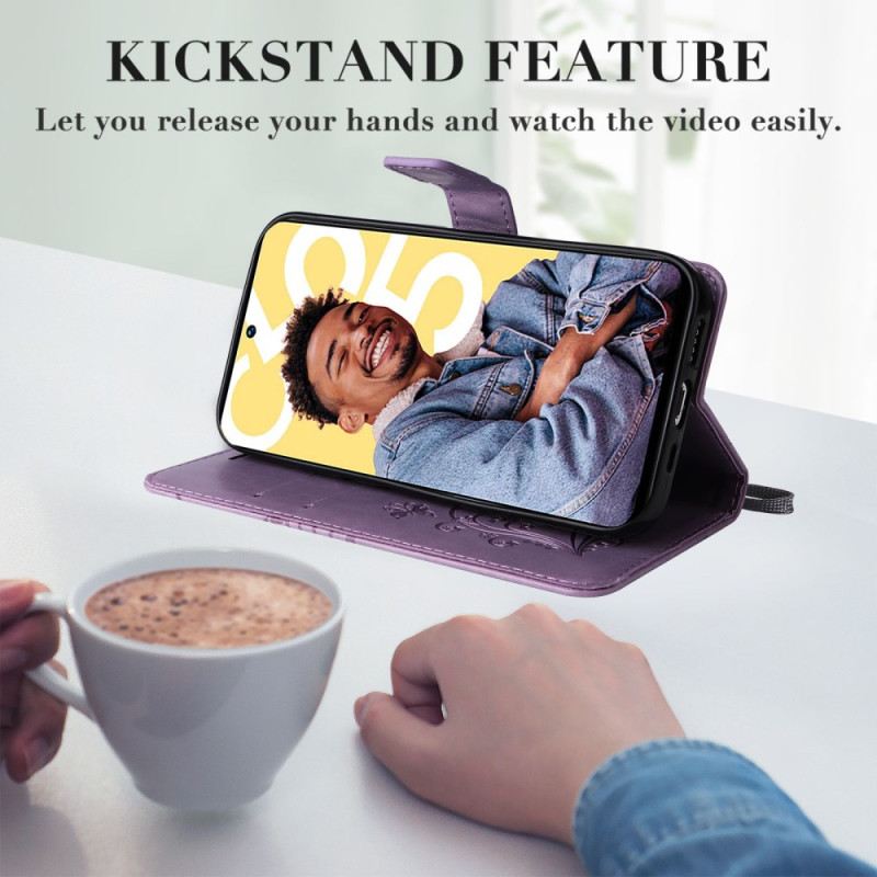 Kinyitható Bőrtok Realme C55 Óriás Pillangós Szíj