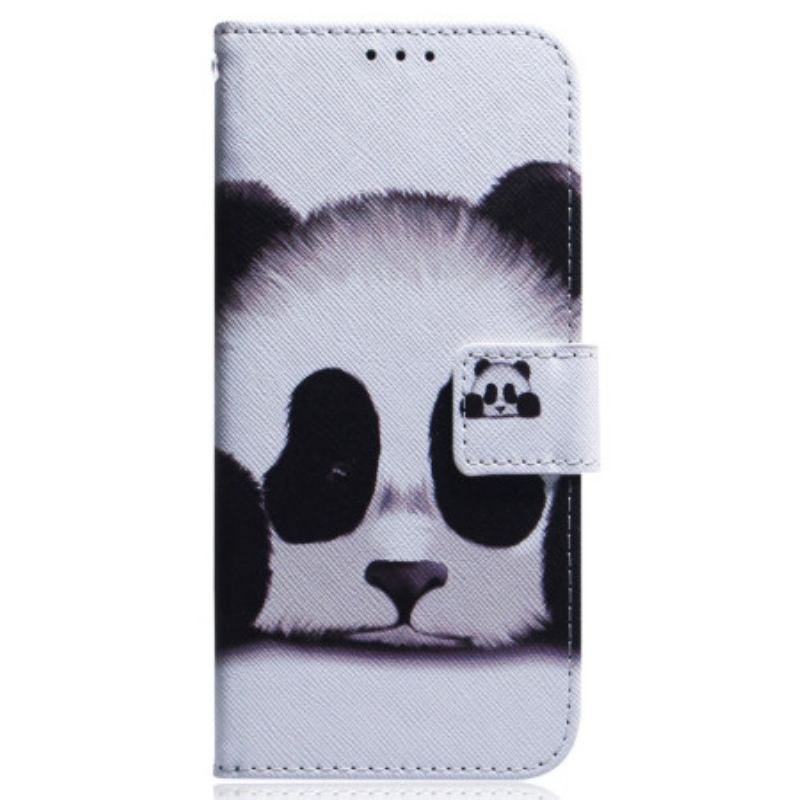 Kinyitható Bőrtok Realme C55 Panda